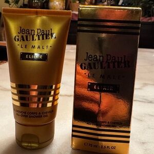 Jean Paul Gaultier Le Male Elixir Shower Gel - Gold and Black for men